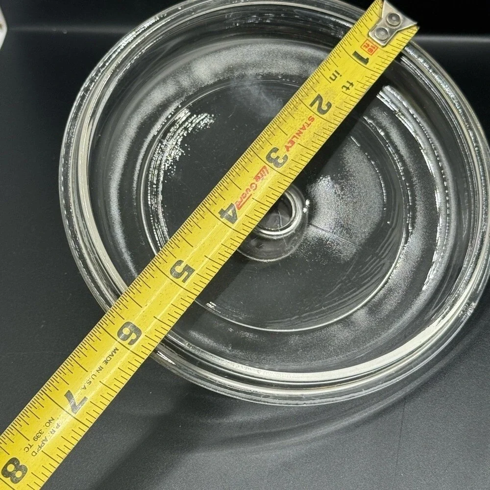 Pyrex P81C Round Clear Lid Clear Glass Lid with Handle no chips 6
